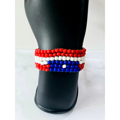 Country map bead bracelets