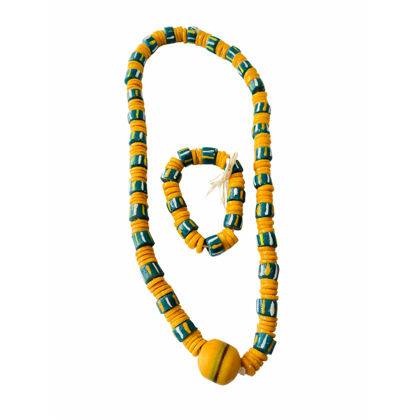 Yellow Traditional necklace