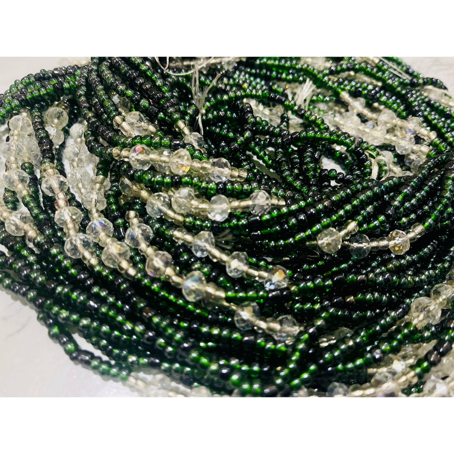 Green waist beads